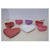 Lot Of Valentine Heart William Sonoma Dishes