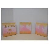 Three Unicorn Themed Wall Art