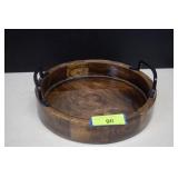 Wood Tray w/Handles. Like New