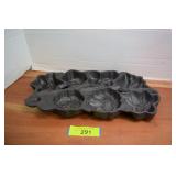 John Wright Cast Iron Floral Pan