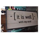 Wooden Framed Inspiration Wall Art