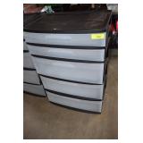 Sterilite Five Bin Storage Cabinet