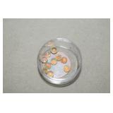 2.85 Tcwt  Ten Opal Cabochons in Gem Jar