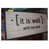Wooden Framed Inspiration Wall Art