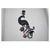 Rhinestone Peacock Necklace