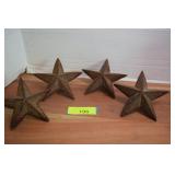 Four Six Inch Cast Iron Stars