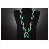 Alpaca Marked Turquoise Chip Necklace