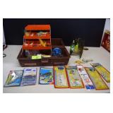 Tackle Box w/Lures, Hooks, Weights & More