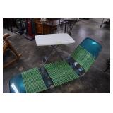 Folding Chaise & Table