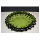 Vintage Fostoria Emerald Green Glass Ashtray