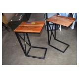 Pair Sofa Tables/Trays