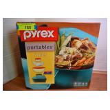 Pyrex Portables Seven Piece. NIB