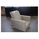 Upholstered Children's Rocking Chair w/Wood