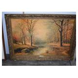 Large Ornate Framed Print Of 'October Morn' By