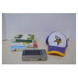 MISC Lot GE Stereo, Books & Hat