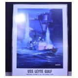 Framed  USS Leyte Gulf, Print 18x24'