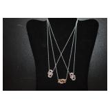 Three Oklahoma University Necklaces -NOTES-