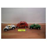 Two Volkswagen Buc Pull Back Cars & Lovely Spider