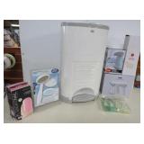 NEW Waste Can Filled w/NIB Grooming Items