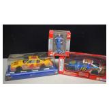 Two Nascar 1:24 Scale Die-Cast Cars & Ornament