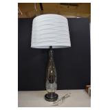 Modern Smoky Glass Lamp With Shade