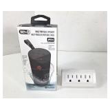 NEW Tech 1 Rage Portable Speaker & Triple Outlet