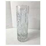 GUC Tall Pinwheel Vintage Crystal Vase (11' H)