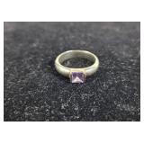 REAL SILVER Tiffany Stamped Silver Ring 6.56G