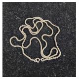 REAL SILVER Necklace 6.31g Bead-Style Chain