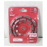NEW Milwaukee Diamond Max 5' Double-Row Cup Wheel