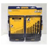 NEW Irwin HighPerformance Metal 18PC Drill Bit Set