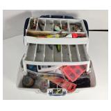 GUC PLANO Tackle Box w/ Varied Lures & Equip.
