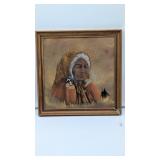 Sand Art of Elderly Navaho By Medicine Crow