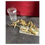 WHITE TAIL HORN & LEATHER NAPKIN HOLDERS