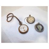 3 VINT POCKET WATCHES FOR REPAIR
