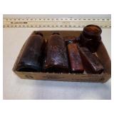 **AMBER COLORED ANTIQUE BOTTLES