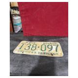 1959 WI LICENSE PLATE