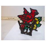 MCM STAINED GLASS NAPKIN HOLDER