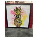 **FRAMED DIAMOND ART PINEAPPLE FRAMED
