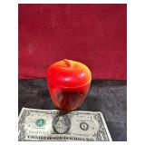 APPLE SHAPED SUGAR BOWL