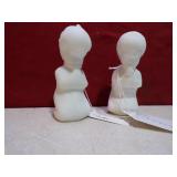 FENTON GLASS PRAYING BOY & GIRL