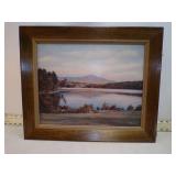 **FRAMED PRINT SIGNED SAWYER 21X17