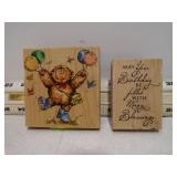 2 BIRTHDAY STAMP BLOCKS