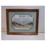 **FOOTPRINTS OF GOD FRAMED PRINT