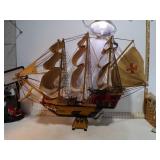**EL PIRATA NEGRO MODEL SHIP EXPOSED TO SMOKE