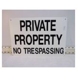 PLASTIC PRIVATE PROPERTY SIGN