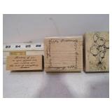 3 BIRTHDAY WOODEN STAMP BLOCKS