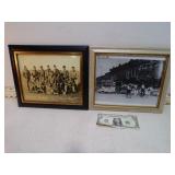 2 VINT FRAMED BLACK & WHITE PHOTOS