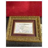 FRAMED LADY OF THE EVENING LIC SIGNED VIRGIL EARP