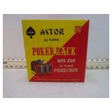 VINT ASTOR REVOLVING POKER RACK